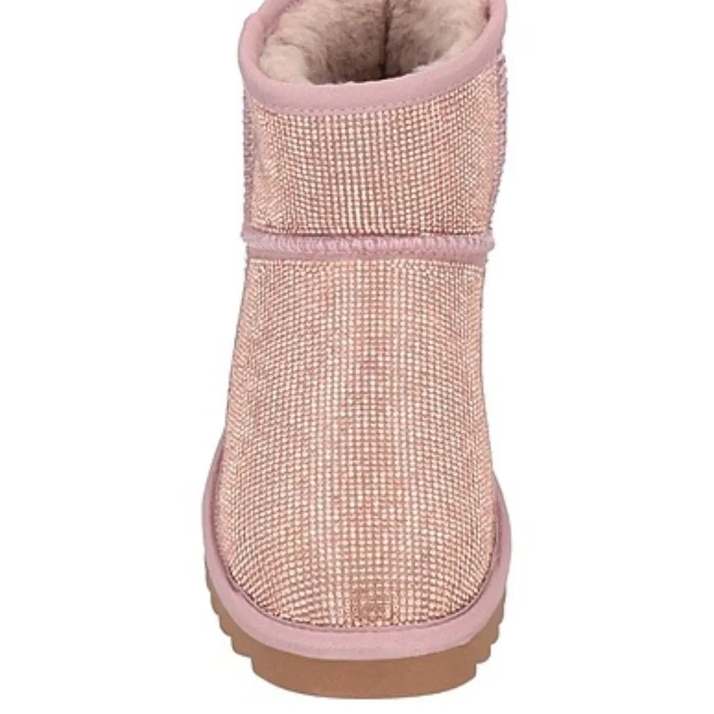 NIB‎ $245 Colors of California shearling/ rhinestones boots.